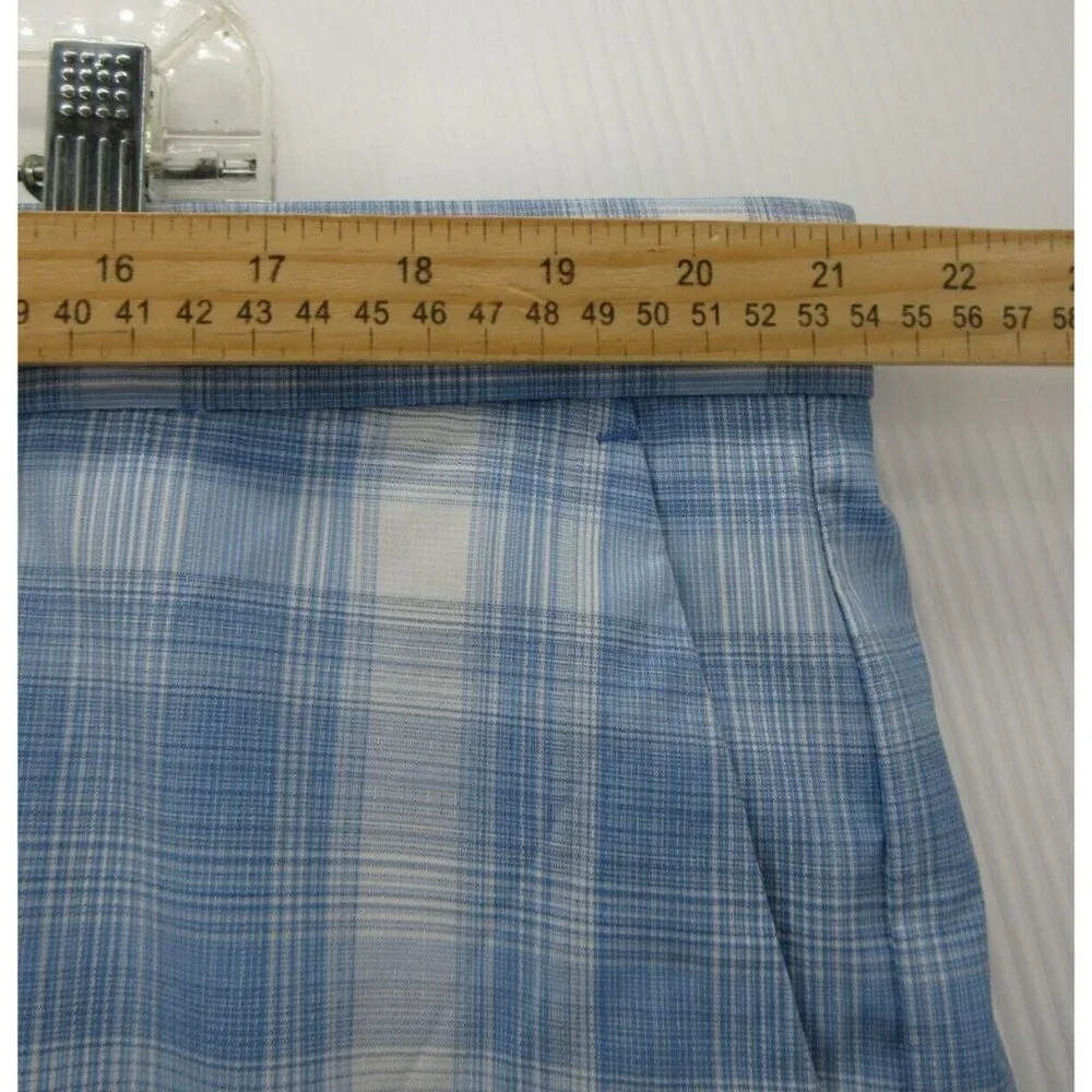 Tommy Bahama Shorts 42 Chino Golf Performance Plaid Stretch Marlin